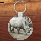 bedreigde noordelijke witte Rhinos Sleutelhanger (Voorkant)