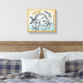 "Bedreigde oceaan" Canvas Afdruk (Insitu (Slaapkamer))