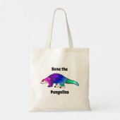 Bedreigde pangoline tote bag (Achterkant)