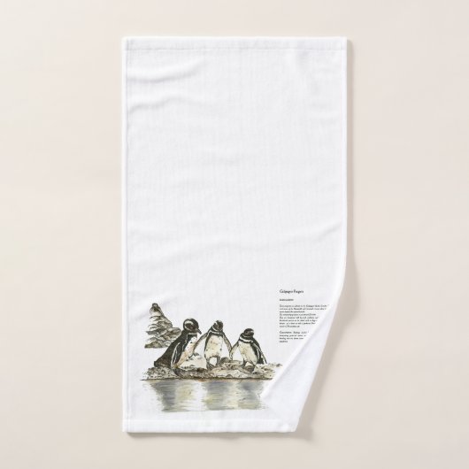 Bedreigde Pinguïns Hand geschilderde Print Handdoe Bad Handdoek (Handdoek)