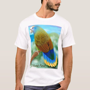 bedreigde Sint Vincent Parrot T-Shirt