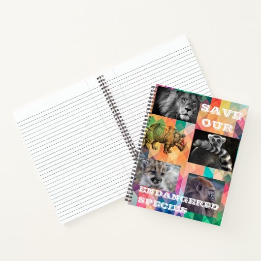 bedreigde soorten notitieboek (Binnen)