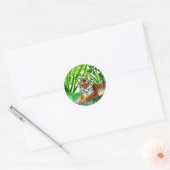 Bedreigde Sumatraanse tijger Sticker (Envelop)