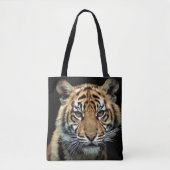 bedreigde tijgerkubus tote bag (Voorkant)