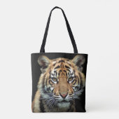 bedreigde tijgerkubus tote bag (Achterkant)