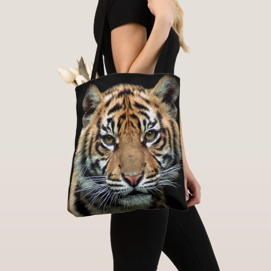 bedreigde tijgerkubus tote bag (Dichtbij)