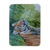 Bedreigde tijgermagneet magneet (Verticaal)