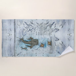 Bedreigde Walvishaai aquarellen Strandlaken