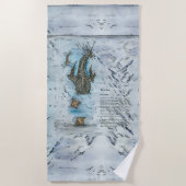 Bedreigde Walvishaai aquarellen Strandlaken (Voorkant)