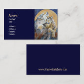 Bedreigde Wolf Baying bij de Moon Visitekaartjes (Voorkant / Achterkant)