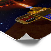 Bedreiging van de opwarming van de aarde poster (Hoek)