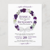 Bedreiging van de Paarse Rozen - Uitnodiging tot w (Voorkant)