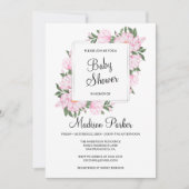 Bedreiging van roze bloemen kaart (Voorkant)