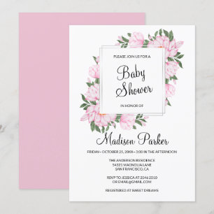 Bedreiging van roze bloemen kaart