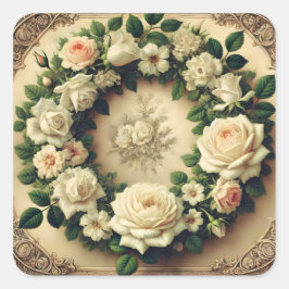 Bedreiging van Rozen Vierkante Sticker