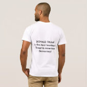 Bedreiging voor de Amerikaanse democratie - T-shir T-shirt (Achterkant volledig)