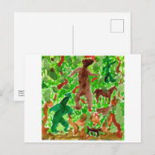 Bedreigingen in het diepe briefkaart (Voorkant / Achterkant)