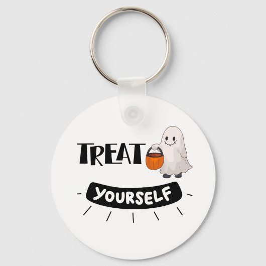 Bedrieg je angsten, behandel jezelf sleutelhanger (Voorkant)