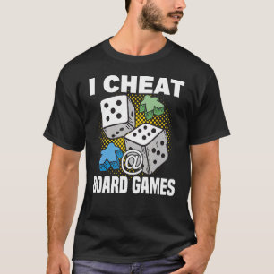 bedriegen aan boord van spelbordspelbordgamertable t-shirt