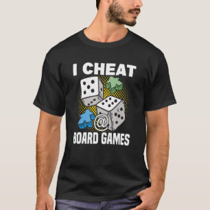 bedriegen aan boord van spelbordspelbordgamertable t-shirt