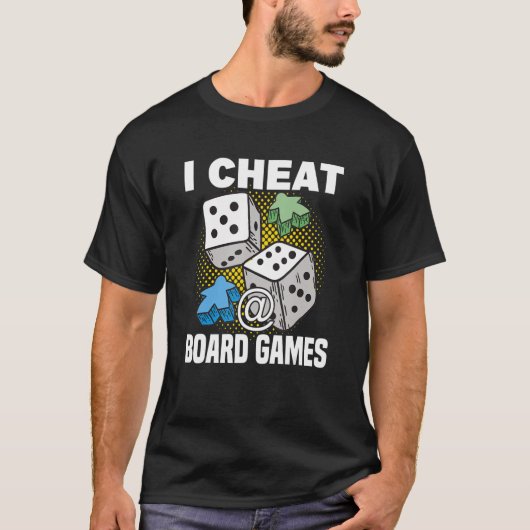 bedriegen aan boord van spelbordspelbordgamertable t-shirt (Voorkant)
