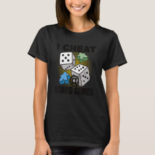 bedriegen aan boord van spelbordspelbordtafelspel t-shirt