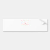 bedriegen bumpersticker (Voorkant)