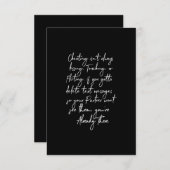 bedriegen is niet altijd een zoende aanraking of f bedankkaart (Voorkant / Achterkant)