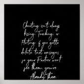 bedriegen is niet altijd een zoende aanraking of f poster (Voorkant)