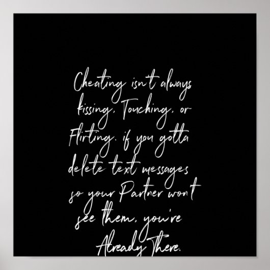 bedriegen is niet altijd een zoende aanraking of f poster (Voorkant)