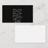 bedriegen is niet altijd een zoende aanraking of f visitekaartje (Voorkant / Achterkant)