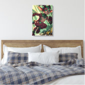bedrieger met smaragdgroene ogen canvas afdruk (Insitu (Slaapkamer))