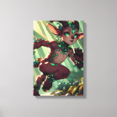 bedrieger met smaragdgroene ogen canvas afdruk (Voorkant)
