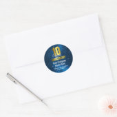 Bedrijf 10 jaar Jubileum Ronde Sticker (Envelop)