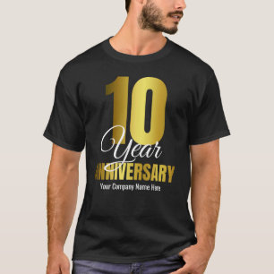 Bedrijf 10 jaar Jubileum T-shirt