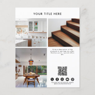 Bedrijf 3 Promotiefoto QR Code Social Media Flyer