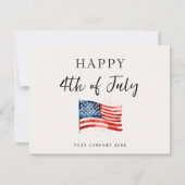 Bedrijf 4 juli Promotievlag Kaart (Voorkant)