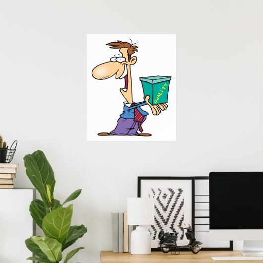 Bedrijf A Kwaliteitsvak Poster (Thuiskantoor)