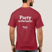 Bedrijf aan de voorkant / Partij aan de achterkant T-shirt (Achterkant)