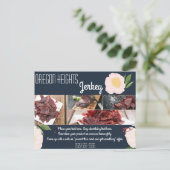 Bedrijf Adverteren Kaart Baby Roze Kosmos op Nav (Staand voorkant)