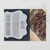 Bedrijf Adverteren Kaart Baby Roze Kosmos op Nav (Achterkant)