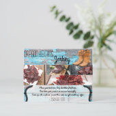 Bedrijf Adverteren Kaart Blauw Houten Schuurdeur B (Staand voorkant)