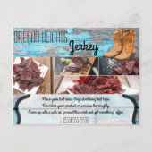 Bedrijf Adverteren Kaart Blauw Houten Schuurdeur B (Voorkant)