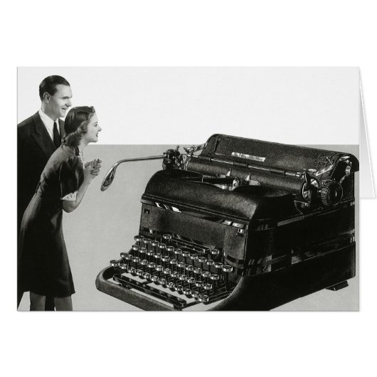 bedrijf, Antiek Kantoor handmatige schrijfmachine (Voorkant Horizontaal)