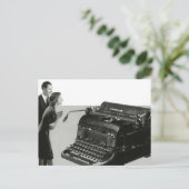  bedrijf, Antiek Kantoor handmatige schrijfmachine Briefkaart (Staand voorkant)