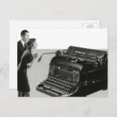  bedrijf, Antiek Kantoor handmatige schrijfmachine Briefkaart (Voorkant / Achterkant)