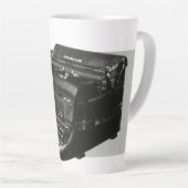 bedrijf, Antiek Kantoor handmatige schrijfmachine Latte Mok (Rechterhoek)