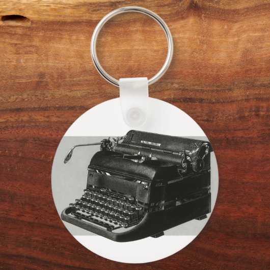  bedrijf, Antiek Kantoor handmatige schrijfmachine Sleutelhanger (Achterkant)