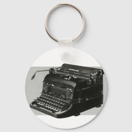  bedrijf, Antiek Kantoor handmatige schrijfmachine Sleutelhanger (Achterkant)