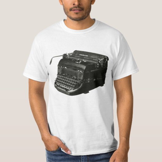  bedrijf, Antiek Kantoor handmatige schrijfmachine T-shirt (Voorkant)